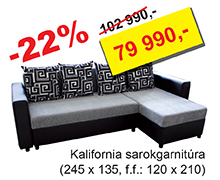 Kalifornia sarokgarnitúra