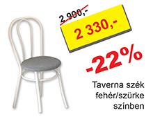 Taverna szék fehér/szürke színben
