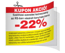 Szállítási-szerelési akciós kupon