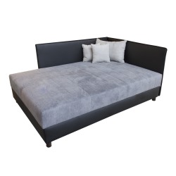 Twist franciaágy 138 cm (szürke)
