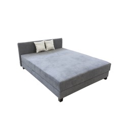 Kréta franciaágy 160 cm (szürke)